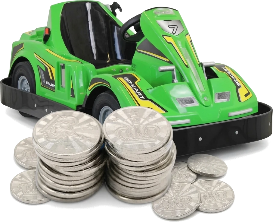 20 gettoni go-kart elettrici