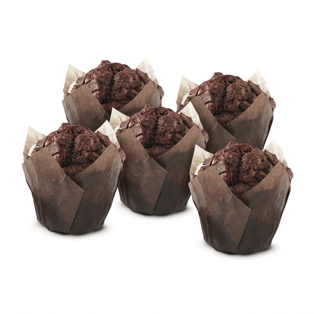 10 baby muffin al cioccolato