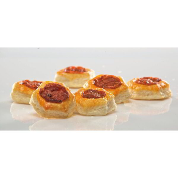 10 pizzette di pasta sfoglia